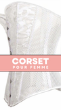 CORSET SEXY EN MAILLE TRANSPARENTE
