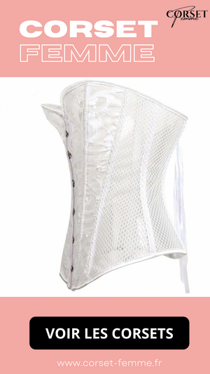 CORSET SEXY EN MAILLE TRANSPARENTE