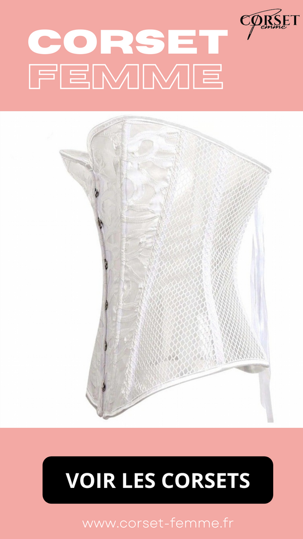 CORSET SEXY EN MAILLE TRANSPARENTE