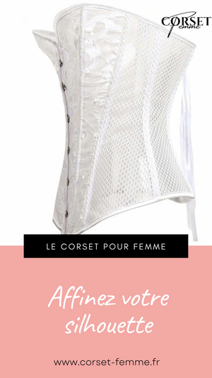 CORSET SEXY EN MAILLE TRANSPARENTE