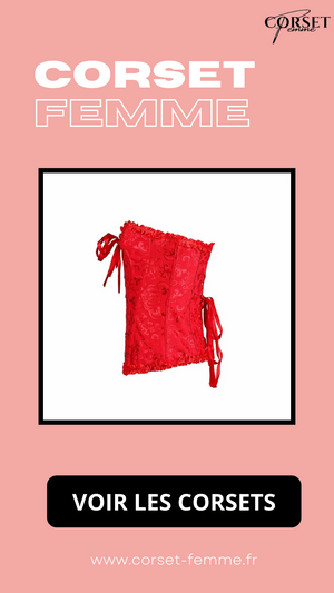 CORSET SEXY ROUGE ÉCLATANT EVERLEIGH