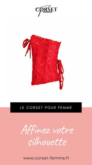 CORSET SEXY ROUGE ÉCLATANT EVERLEIGH
