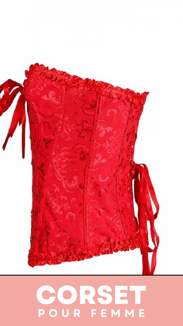 CORSET SEXY ROUGE ÉCLATANT EVERLEIGH