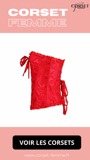 CORSET SEXY ROUGE ÉCLATANT EVERLEIGH