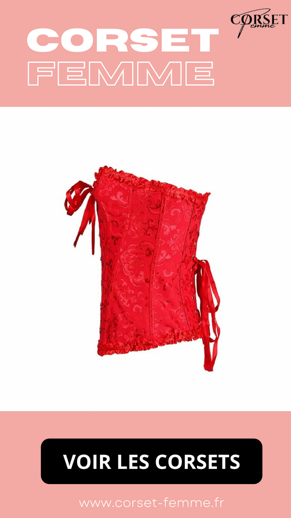 CORSET SEXY ROUGE ÉCLATANT EVERLEIGH