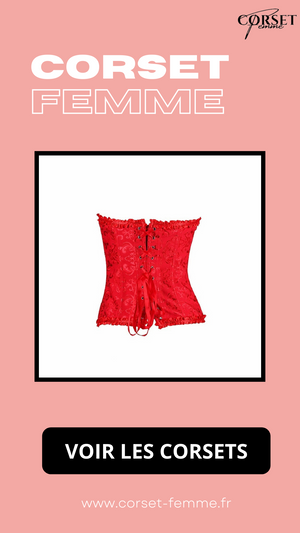 CORSET SEXY ROUGE ÉCLATANT EVERLEIGH