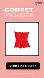CORSET SEXY ROUGE ÉCLATANT EVERLEIGH