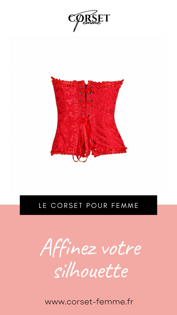 CORSET SEXY ROUGE ÉCLATANT EVERLEIGH