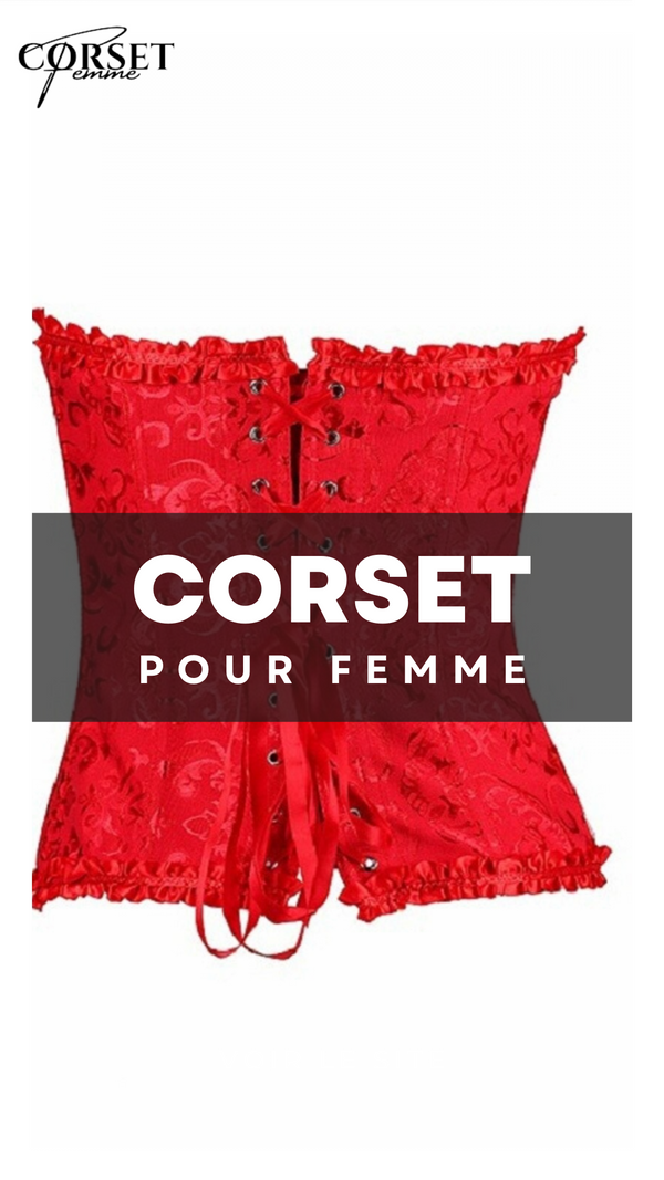 CORSET SEXY ROUGE ÉCLATANT EVERLEIGH