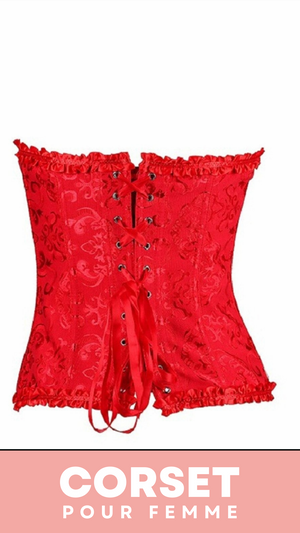 CORSET SEXY ROUGE ÉCLATANT EVERLEIGH