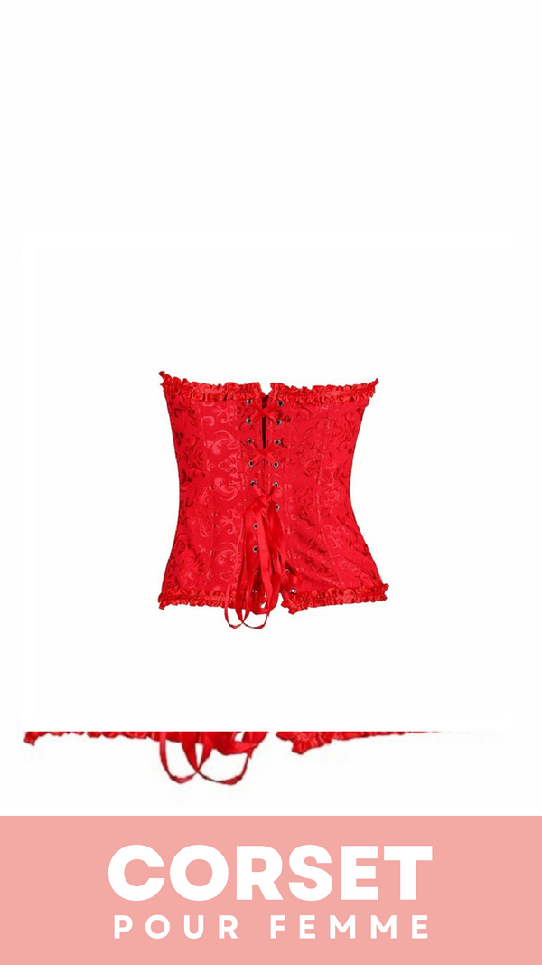CORSET SEXY ROUGE ÉCLATANT EVERLEIGH