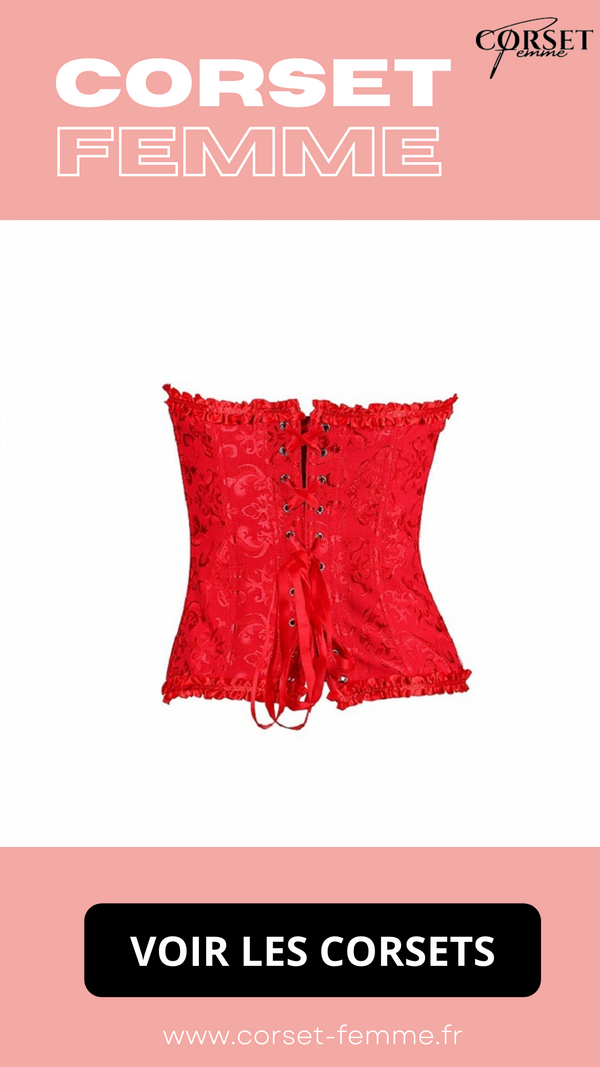 CORSET SEXY ROUGE ÉCLATANT EVERLEIGH