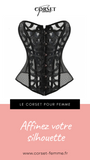 CORSET SEXY EN MAILLE TRANSPARENTE