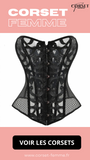 CORSET SEXY EN MAILLE TRANSPARENTE