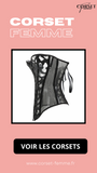 CORSET SEXY EN MAILLE TRANSPARENTE