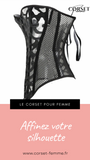 CORSET SEXY EN MAILLE TRANSPARENTE