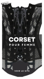 CORSET SEXY EN MAILLE TRANSPARENTE