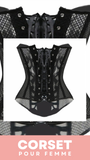 CORSET SEXY EN MAILLE TRANSPARENTE