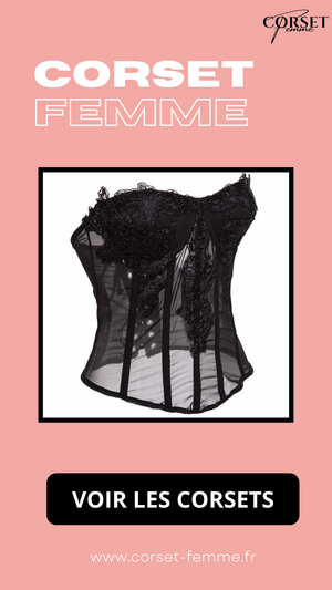 CORSET SEXY TRANSPARENT ET FLORAL FRANKIE