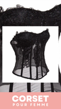 CORSET SEXY TRANSPARENT ET FLORAL FRANKIE