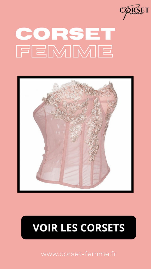 CORSET SEXY TRANSPARENT ET FLORAL FRANKIE