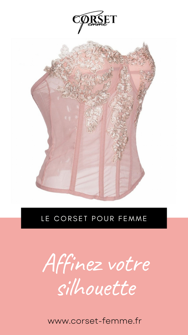 CORSET SEXY TRANSPARENT ET FLORAL FRANKIE