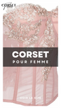 CORSET SEXY TRANSPARENT ET FLORAL FRANKIE