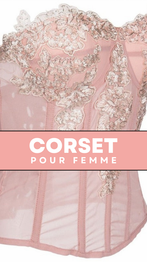 CORSET SEXY TRANSPARENT ET FLORAL FRANKIE