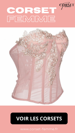 CORSET SEXY TRANSPARENT ET FLORAL FRANKIE