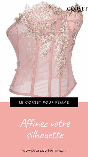 CORSET SEXY TRANSPARENT ET FLORAL FRANKIE
