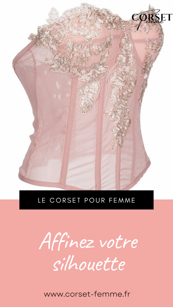 CORSET SEXY TRANSPARENT ET FLORAL FRANKIE