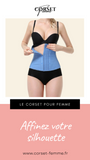 CORSET MINCEUR INVISIBLE EN LATEX (BLEU)