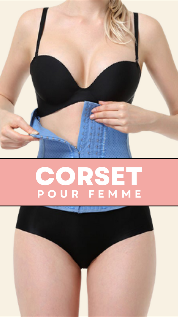 CORSET MINCEUR INVISIBLE EN LATEX (BLEU)