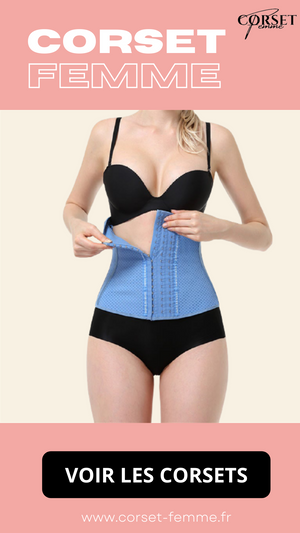 CORSET MINCEUR INVISIBLE EN LATEX (BLEU)