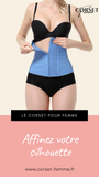 CORSET MINCEUR INVISIBLE EN LATEX (BLEU)