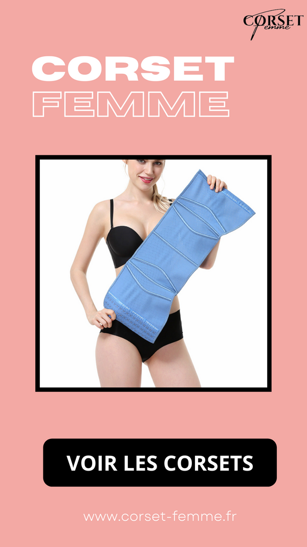 CORSET MINCEUR INVISIBLE EN LATEX (BLEU)