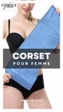 CORSET MINCEUR INVISIBLE EN LATEX (BLEU)