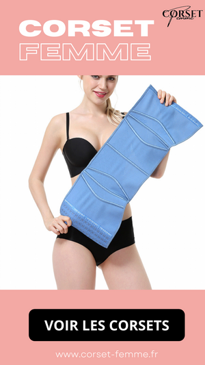 CORSET MINCEUR INVISIBLE EN LATEX (BLEU)
