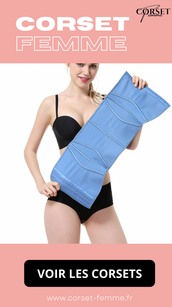 CORSET MINCEUR INVISIBLE EN LATEX (BLEU)