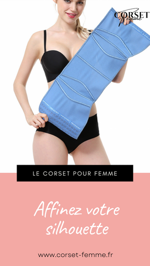 CORSET MINCEUR INVISIBLE EN LATEX (BLEU)