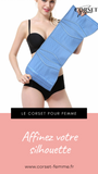 CORSET MINCEUR INVISIBLE EN LATEX (BLEU)