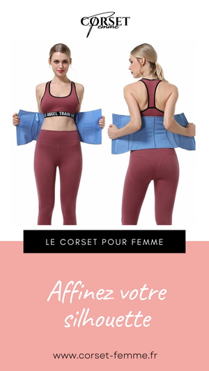 CORSET MINCEUR INVISIBLE EN LATEX (BLEU)