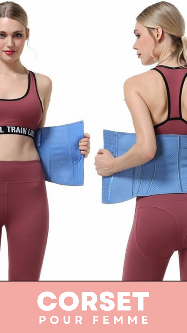 CORSET MINCEUR INVISIBLE EN LATEX (BLEU)