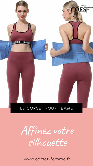CORSET MINCEUR INVISIBLE EN LATEX (BLEU)