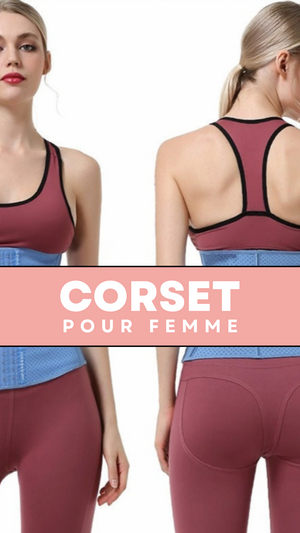CORSET MINCEUR INVISIBLE EN LATEX (BLEU)