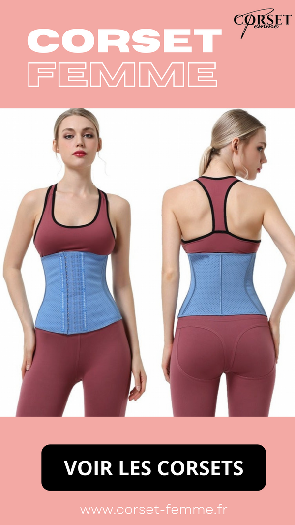 CORSET MINCEUR INVISIBLE EN LATEX (BLEU)