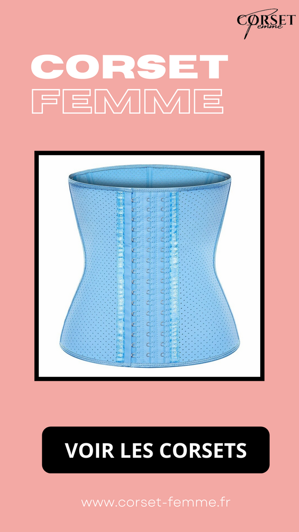 CORSET MINCEUR INVISIBLE EN LATEX (BLEU)