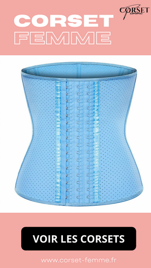 CORSET MINCEUR INVISIBLE EN LATEX (BLEU)