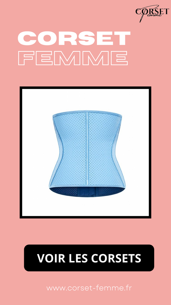 CORSET MINCEUR INVISIBLE EN LATEX (BLEU)