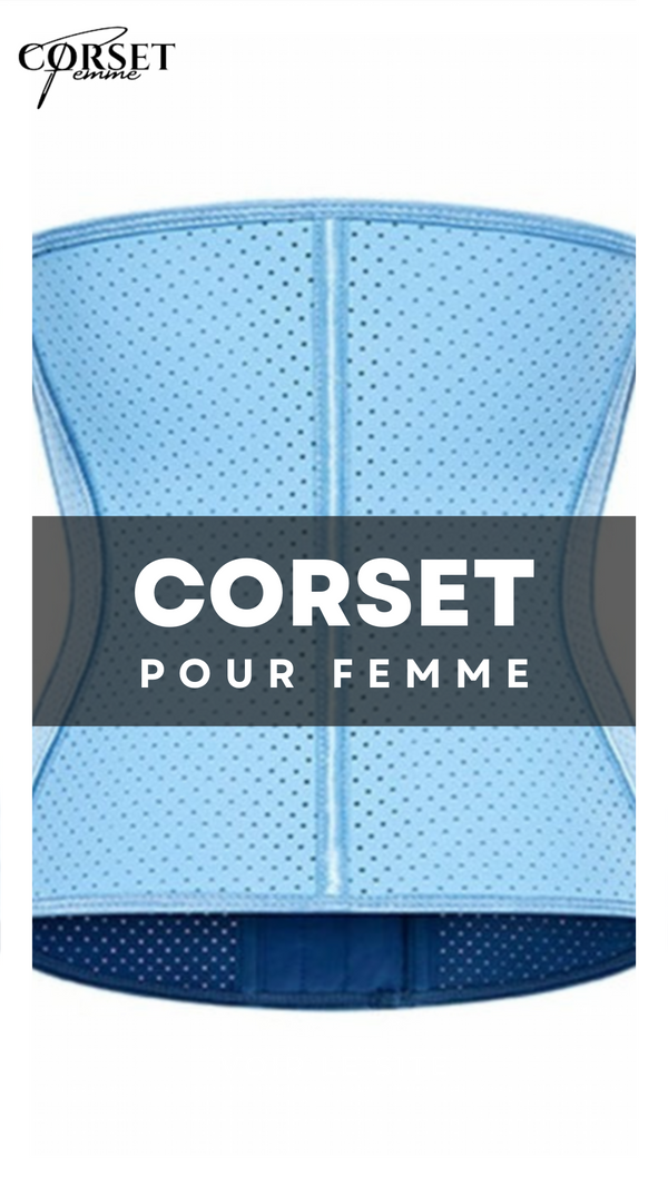 CORSET MINCEUR INVISIBLE EN LATEX (BLEU)